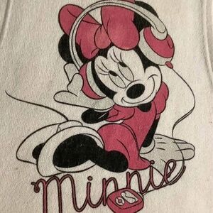 Rare Collectible Vintage Disney Minnie Mouse Listening to Music Tank